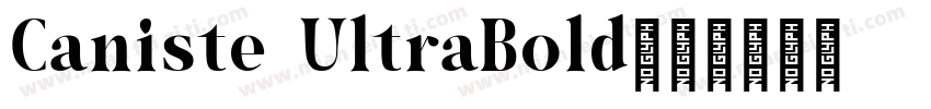 Caniste UltraBold字体转换